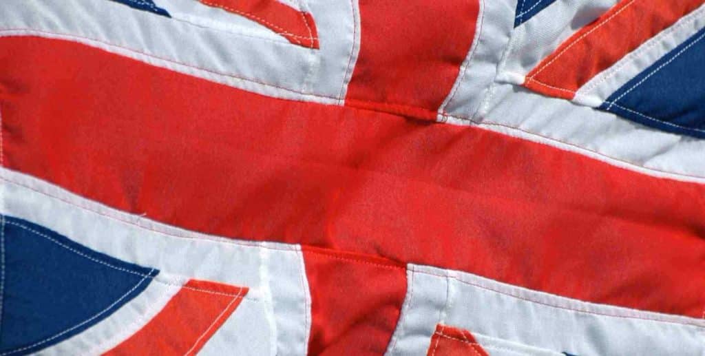 image of a cropped United Kingdom flag - responsible person in EU cosmetics