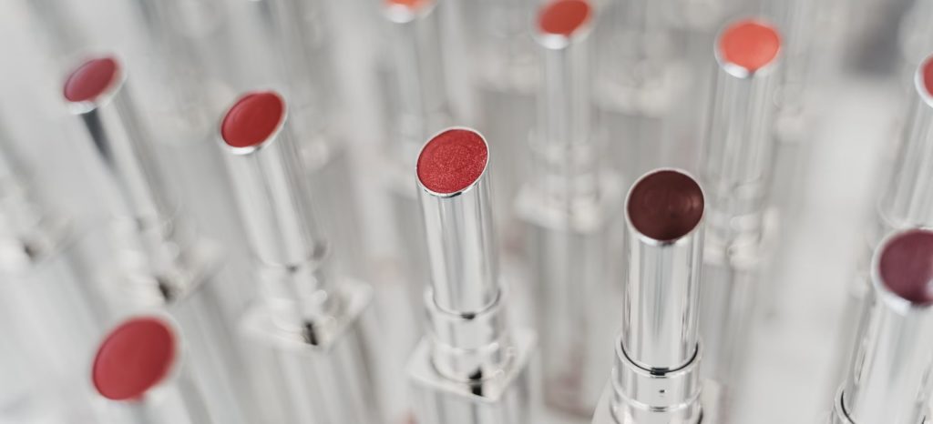 closeup image of a lipstick - nanomaterials in cosmetics
