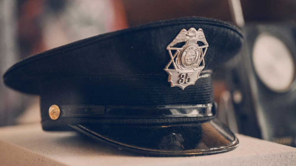 an american policeman cap