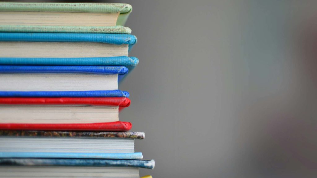 A stack of books